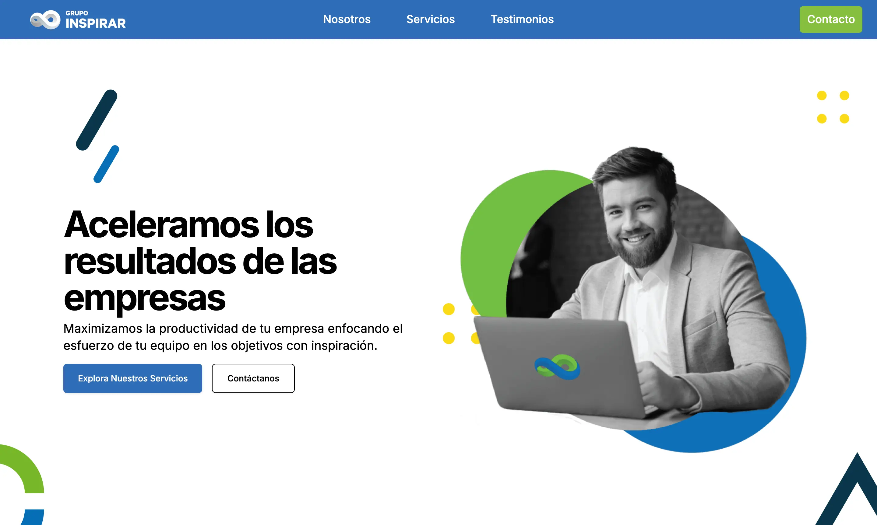 Grupo Inspirar Site preview